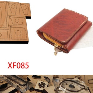 Moule découpé et découpé avec des matrices de coupe de sac à main, outil Kraft d'artisanat en cuir de porte-monnaie, artisanat du cuir de personnalisation fait main