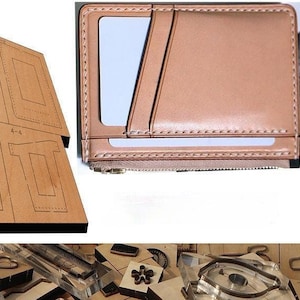 Pochette pour cartes/sac pour cartes Moule découpé, personnalisation à la main, artisanat du cuir, outil kraft pour l'artisanat du cuir