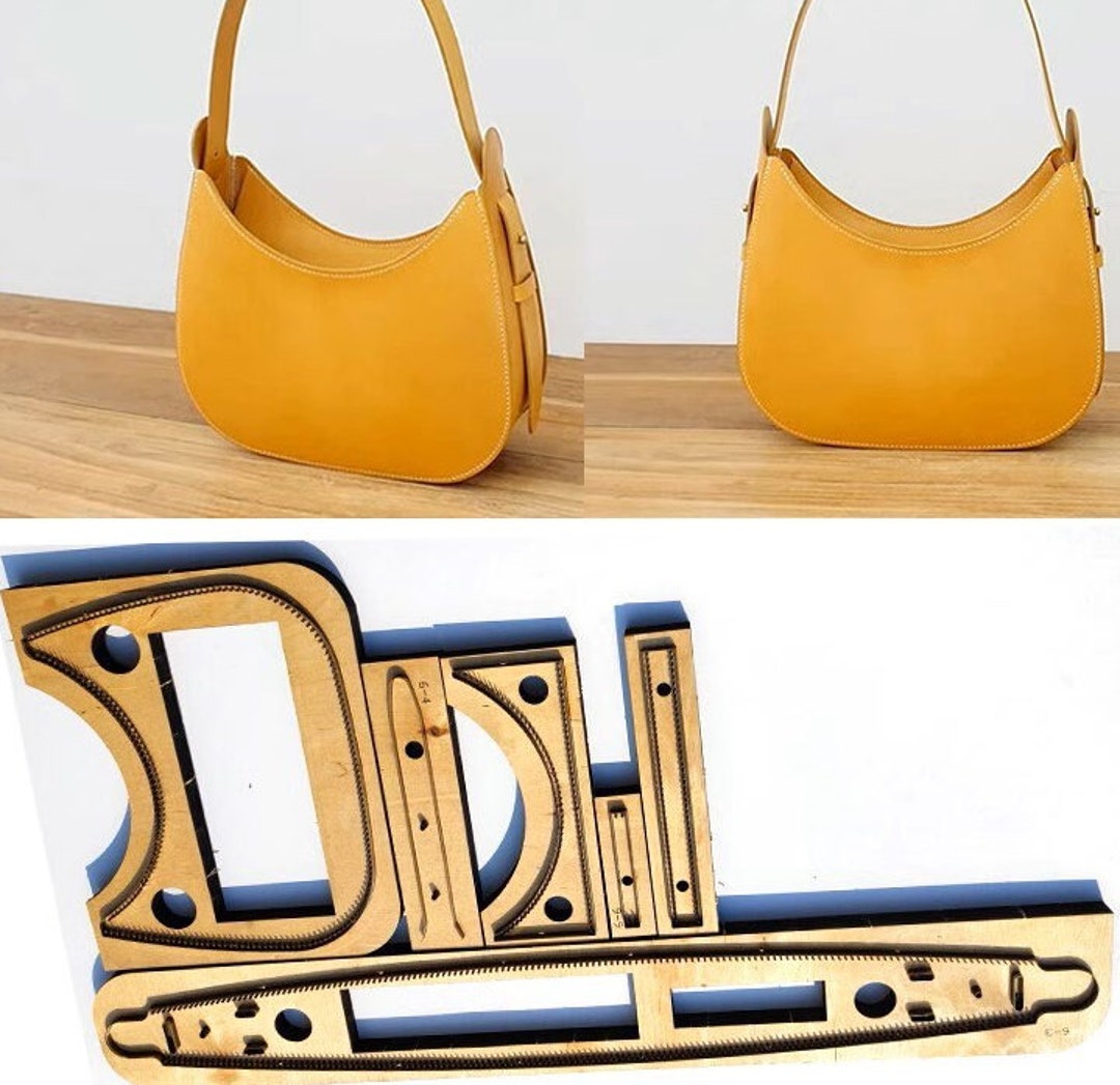 Cut-Out Leather Shoulder Bag