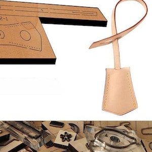 Pendentif pour étiquette suspendue, découpe du cuir dans un moule, personnalisation à la main, artisanat du cuir, outil kraft pour l'artisanat du cuir