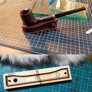 Porte-pipe en cuir, moule découpé, personnalisation faite main, artisanat du cuir, outil kraft pour l'artisanat du cuir