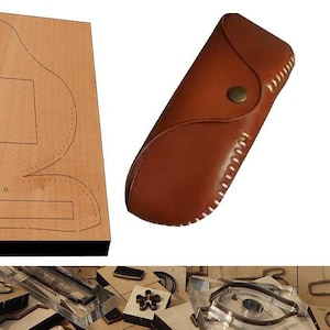Sac à lunettes pour découper le cuir dans un moule, artisanat du cuir, outil kraft, personnalisation à la main, artisanat du cuir