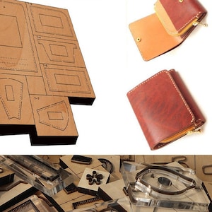 Japanese wallet cutting mold Zipper bag Leather mold cutting knife mold Customized cutting knife mold