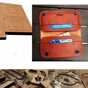 Porta carte porta monete in pelle stampo da taglio, personalizzazione fatta a mano artigianato in pelle, strumento Kraft per artigianato in pelle