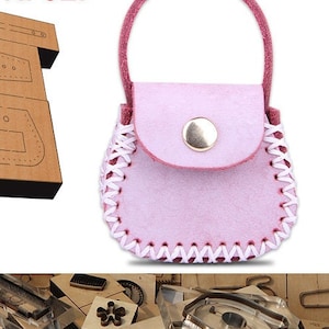 Leder Mini-Handtasche/Münze Geldbörse Schneiden sterben geschnittene Form,DIY Leder Stanzen Set,Leder Handwerk Kraft Werkzeug-Set