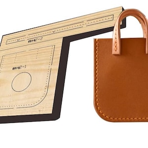 Mini sac fourre-tout pendentif pour découper le cuir dans un moule, personnalisation à la main, artisanat du cuir, outil kraft pour l'artisanat du cuir