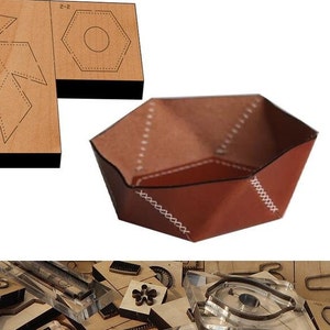 Plateau de rangement pour cuir, moule découpé, artisanat du cuir, outil kraft, personnalisation à la main, artisanat du cuir