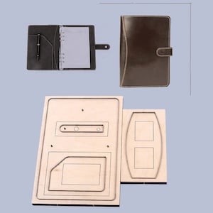 Couverture pour ordinateur portable A5, moule découpé, personnalisation faite main, artisanat du cuir, outil kraft pour artisanat du cuir