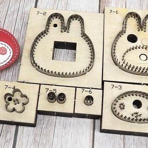 Moule de découpe en cuir avec pendentif clé de lapin, artisanat du cuir de personnalisation fait main, outil kraft pour artisanat du cuir