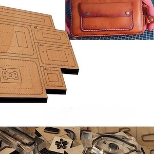 Petit sac de rangement, sac de taille, moule de découpe du cuir, personnalisation à la main, artisanat du cuir, outil kraft pour l'artisanat du cuir