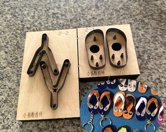 Small slipper hanging leather cutting die cutting tool Small shoe key chain hanging knife die