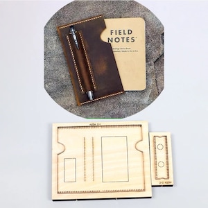 Sac de protection pour carnet de notes avec clip pour stylo, moule découpé, personnalisation à la main, artisanat du cuir, outil kraft pour l'artisanat du cuir