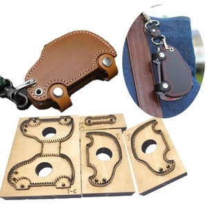 Sac pour clés de voiture, moule découpé, personnalisation fait main, artisanat du cuir, outil kraft pour artisanat du cuir
