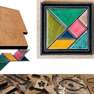 Moule découpé et découpé en cuir de puzzle, artisanat en cuir de personnalisation fait main, outil kraft d'artisanat en cuir