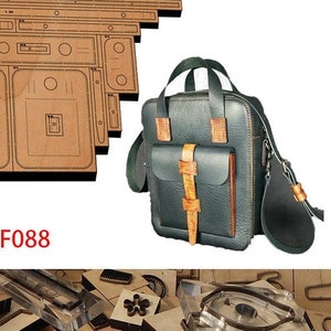 Sac messager en cuir découpé, moule, porte-monnaie, artisanat en cuir, outil kraft, personnalisation à la main, artisanat du cuir