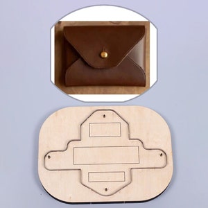 Porte-cartes de visite, moule en cuir, personnalisation à la main, artisanat du cuir, outil kraft pour l'artisanat du cuir