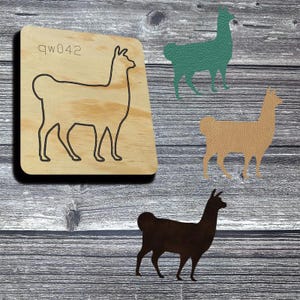 Alpaca Wooden Cutting Mold Accessories, paper, and felt, suitable for cutting materials such as leather.