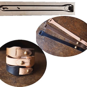 Moule de découpe de cuir de bracelet en cuir, personnalisation faite main, artisanat du cuir, outil kraft pour artisanat du cuir