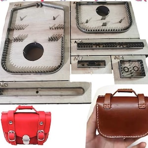 Mini pochette pour casque, moule découpé, personnalisation à la main, artisanat du cuir, outil kraft pour l'artisanat du cuir