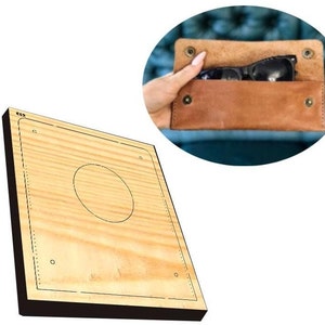 Sac à lunettes pour découper le cuir dans un moule, personnalisation à la main, artisanat du cuir, outil kraft pour l'artisanat du cuir