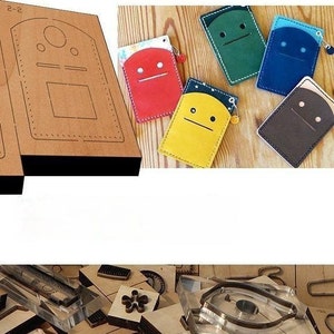 Manicotto per carte di credito, stampo per fustellatura in pelle, personalizzazione artigianale in pelle, strumento Kraft per artigianato in pelle