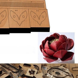 Moule de découpe de cuir rose, outil kraft d'artisanat en cuir de porte-monnaie, artisanat en cuir de personnalisation fait main