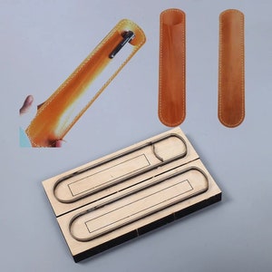 Moule de découpe de sac à stylos en cuir, personnalisation faite main, artisanat du cuir, outil kraft pour artisanat du cuir