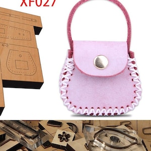 Leder Mini-Handtasche/Münze Geldbörse Schneiden sterben geschnittene Form,DIY Leder Stanzen Set,Leder Handwerk Kraft Werkzeug-Set