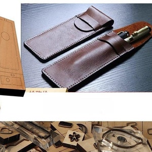 Étui à crayons pour découper le cuir dans un moule, personnalisation à la main, artisanat du cuir, outil kraft pour l'artisanat du cuir