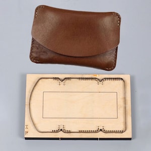 Porte-cartes d'une seule pièce, découpe du cuir, moule découpé, personnalisation à la main, artisanat du cuir, outil kraft pour l'artisanat du cuir