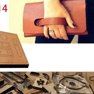 Stampo per taglio borsa a mano Stampo per portafoglio lungo in pelle Stampo per coltello da taglio Stampo per coltello da taglio personalizzato