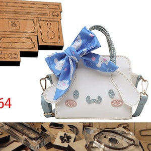 Sac à bandoulière/sac à bandoulière en cuir découpé, moule, porte-monnaie, artisanat du cuir, outil kraft, personnalisation à la main, artisanat du cuir