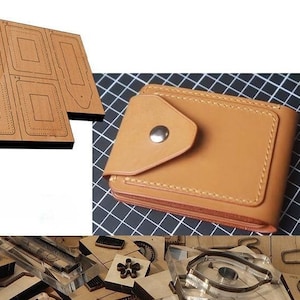Borsa per carte di grande capacità, stampo per fustellatura in pelle, personalizzazione fatta a mano, artigianato in pelle, strumento Kraft per artigianato in pelle
