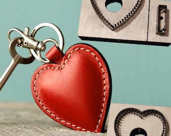 Peach Heart shaped Key Pendant Leather Cutting Die Cut Mold, Handmade customization Leather Crafts , Leather Crafts Kraft Tool