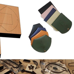 Pince de rangement pour masque, moule découpé, outil kraft d'artisanat en cuir pour porte-monnaie, artisanat en cuir de personnalisation fait main