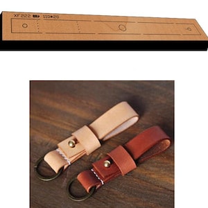 Moule de découpe de cuir de porte-clés, artisanat du cuir de personnalisation fait main, outil Kraft d'artisanat du cuir