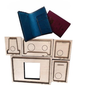 Sac à main, portefeuille/porte-passeport, découpe de cuir, moule découpé, outil kraft pour artisanat du cuir, personnalisation à la main, artisanat du cuir