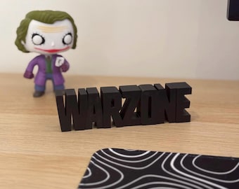 Warzone word Decor - Gaming Hypbeast Desk Decor - Gifting idea