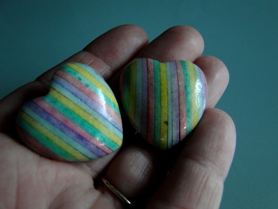 Pastel Rainbow Eighties Earrings - image 2