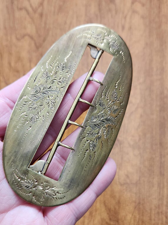 Antique Brass Sash Buckle