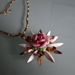 Vintage Rose Necklace image 1