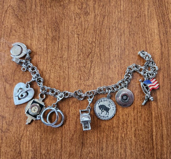 Elco Sterling Silver Charm Bracelet