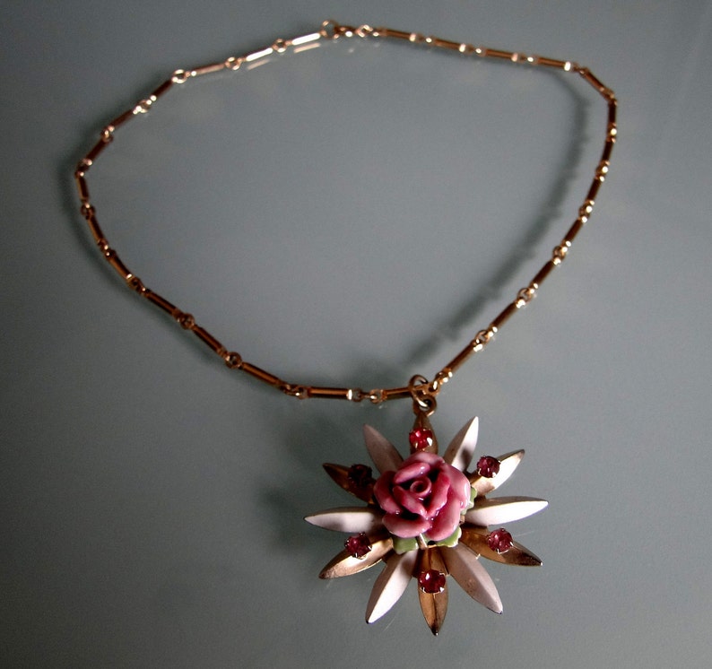 Vintage Rose Necklace image 4