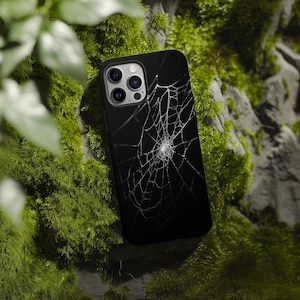 Spiderweb V2 Phone Case for iPhone 16 15 14 13 12 11 Pro Max Mini Plus Samsung S24 S23 S22 S21 Cute Spooky Spider Phone Case Halloween Gift