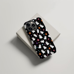 Cute Ghosts Phone Case for iPhone 16 15 14 13 12 11 Pro Max Mini Plus Samsung S24 S23 S22 S21 Cute Spooky Phone Case Halloween Gift