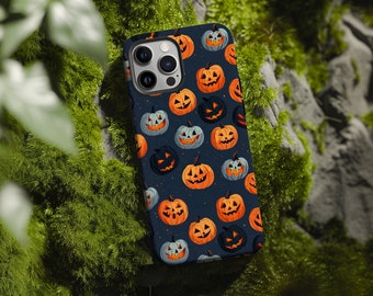 Jack-O-Lantern V2 Phone Case for iPhone 15 14 13 12 11 Pro Max Mini Plus Samsung S24 S23 S22 S21 Cute Spooky Phone Case Halloween Gift
