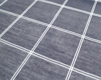 Sheer Checkered - Vintage Fabric - Rayon