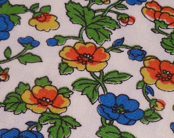 Spring Flowers - Vintage Fabric - J Manes Co - JC Penney - Cotton