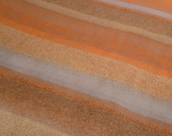 Desert Stripes - Vintage Fabric - Rayon