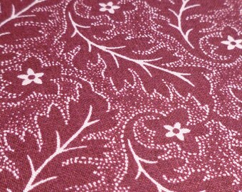 Feathers and Flowers - Destash Fabric - Civil War Reproduction - Cotton